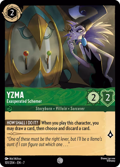 Yzma - Exasperated Schemer #101 Foil — Archazia's Island (Common) · Disney Lorcana