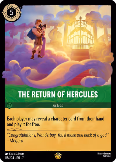 The Return of Hercules #118 — Archazia's Island (Legendary) · Disney Lorcana
