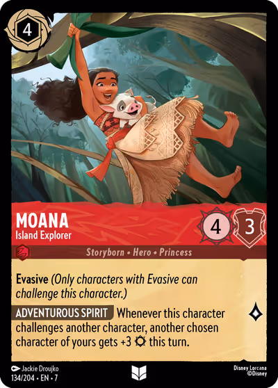 Moana - Island Explorer #134 — Archazia's Island (Uncommon) · Disney Lorcana