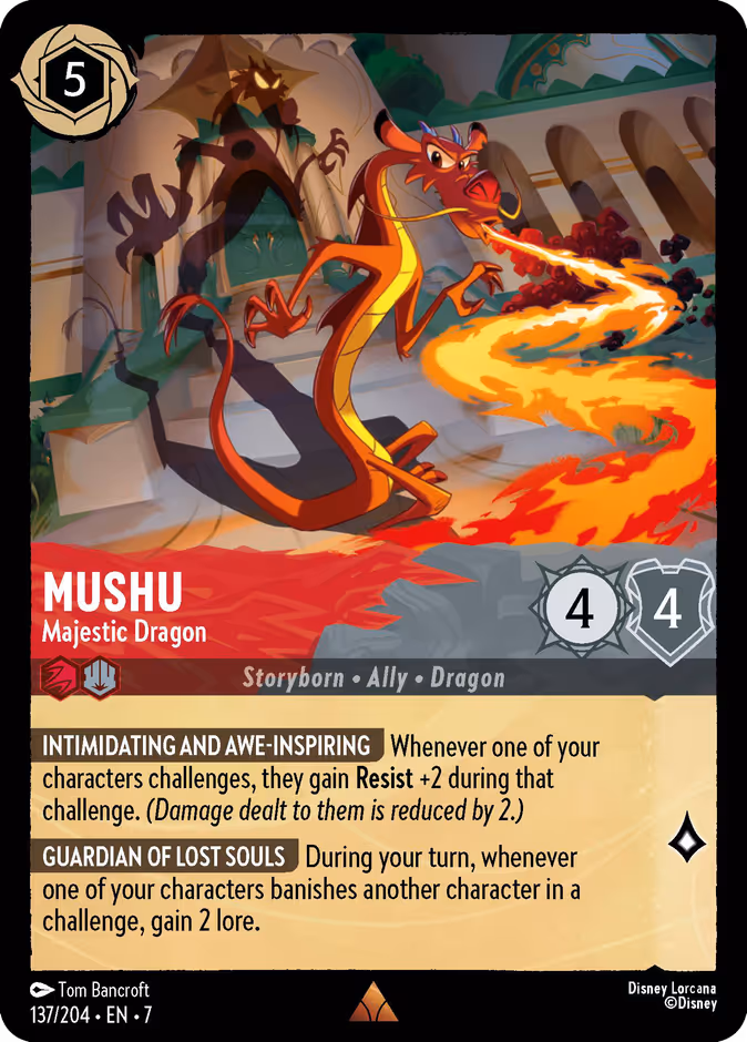 Mushu - Majestic Dragon #137 (Rare)