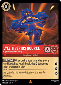 Lyle Tiberius Rourke - Crystallized Mercenary #140 (Rare)