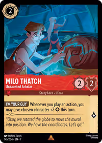 Milo Thatch - Undaunted Scholar #145 (Rare)