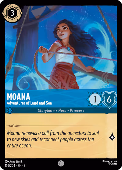 Moana - Adventurer of Land and Sea #156 — Archazia's Island (Common) · Disney Lorcana