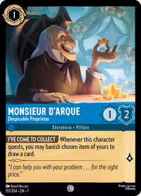 Monsieur D'Arque - Despicable Proprietor #157 (Common)
