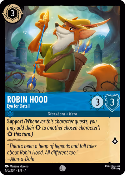 Robin Hood - Eye for Detail #170 — Archazia's Island (Common) · Disney Lorcana