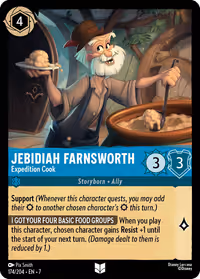 Jebidiah Farnsworth - Expedition Cook #174 (Uncommon)