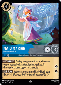 Maid Marian - Badminton Ace #176 (Super Rare)
