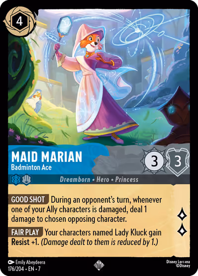 Maid Marian - Badminton Ace #176 — Archazia's Island (Super_rare) · Disney Lorcana