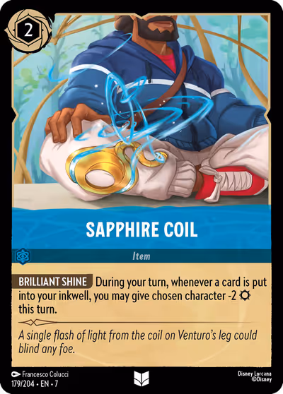 Sapphire Coil #179 — Archazia's Island (Uncommon) · Disney Lorcana