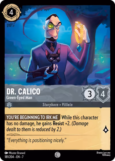 Dr. Calico - Green-Eyed Man #181 — Archazia's Island (Common) · Disney Lorcana