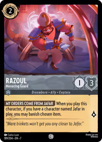 Razoul - Menacing Guard #189 (Common)