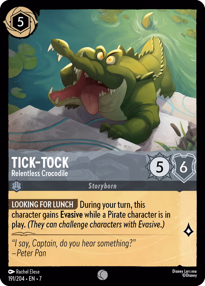 Tick-Tock - Relentless Crocodile #191 (Common)