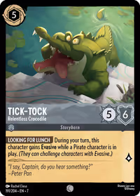Tick-Tock - Relentless Crocodile #191 (Common)