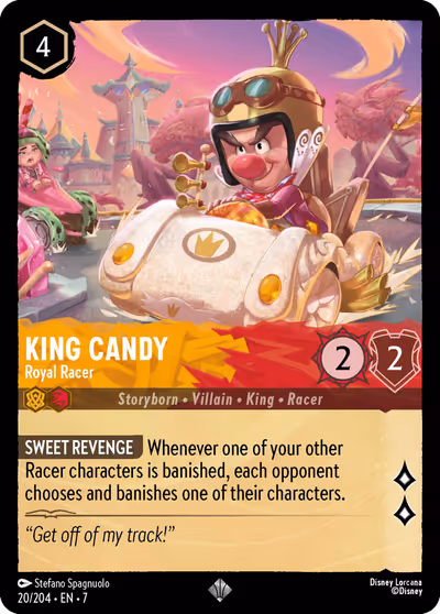 King Candy - Royal Racer #20 — Archazia's Island (Super_rare) · Disney Lorcana