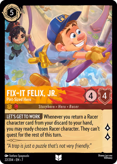 Fix-It Felix Jr. - Pint-Sized Hero #22 — Archazia's Island (Uncommon) · Disney Lorcana