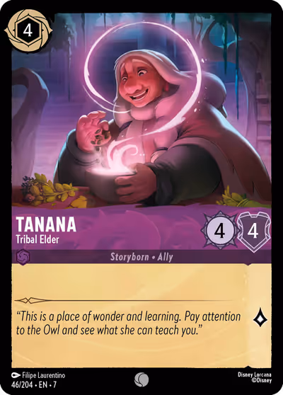 Tanana - Tribal Elder #46 — Archazia's Island (Common) · Disney Lorcana