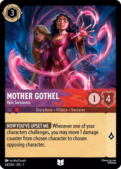 Mother Gothel - Vain Sorceress #64 — Archazia's Island (Uncommon) · Disney Lorcana