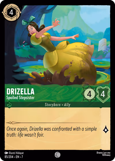 Drizella - Spoiled Stepsister #85 — Archazia's Island (Common) · Disney Lorcana