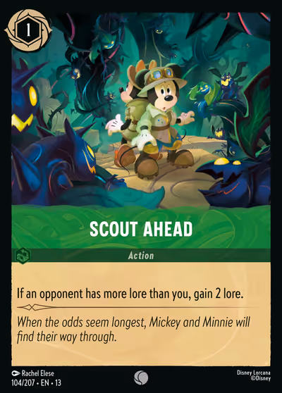 Scout Ahead #104 — Attack of the Vine! (Common) · Disney Lorcana
