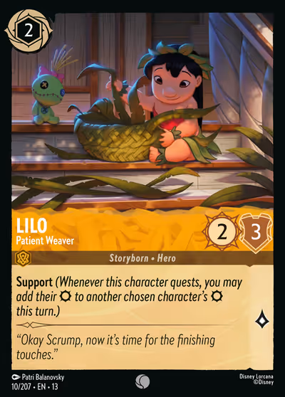 Lilo - Patient Weaver #10 — Attack of the Vine! (Common) · Disney Lorcana