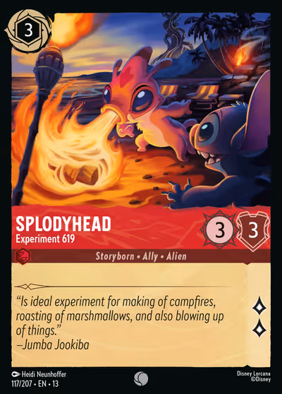 Splodyhead - Experiment 619 #117 — Attack of the Vine! (Common) · Disney Lorcana