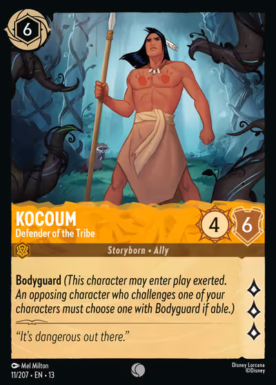 Kocoum - Defender of the Tribe #11 — Attack of the Vine! (Common) · Disney Lorcana