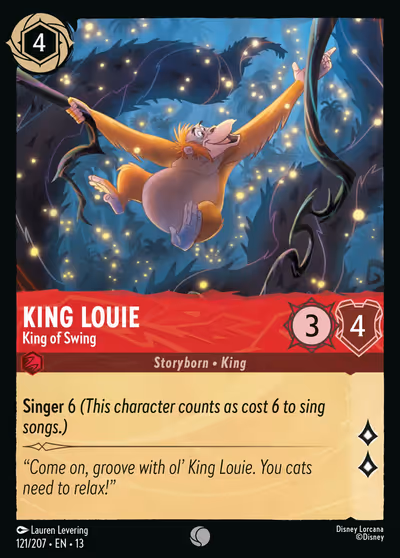 King Louie - King of Swing #121 — Attack of the Vine! (Common) · Disney Lorcana