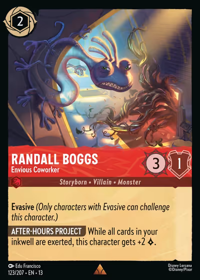 Randall Boggs - Envious Coworker #123 Foil — Attack of the Vine! (Rare) · Disney Lorcana