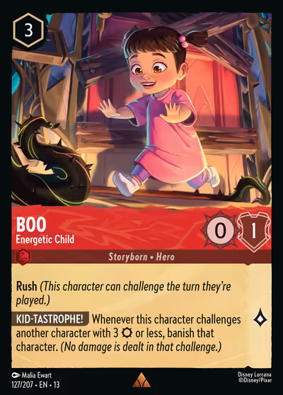 Boo - Energetic Child #127 Foil — Attack of the Vine! (Rare) · Disney Lorcana