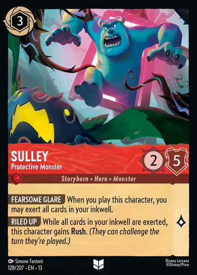 Sulley - Protective Monster #128 — Attack of the Vine! (Uncommon) · Disney Lorcana