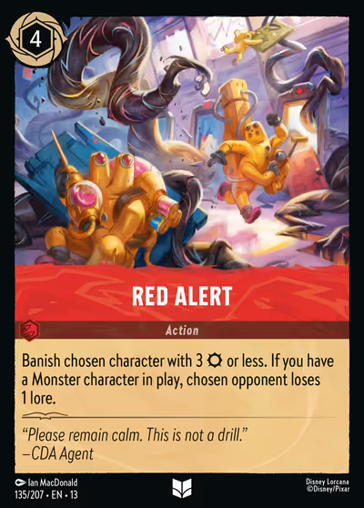 Red Alert #135 Foil — Attack of the Vine! (Uncommon) · Disney Lorcana