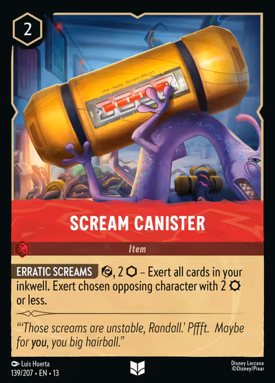 Scream Canister #139 — Attack of the Vine! (Uncommon) · Disney Lorcana