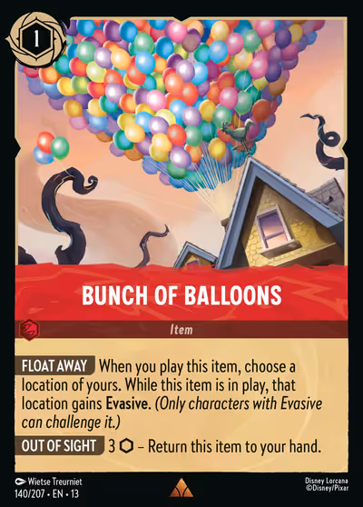 Bunch of Balloons #140 Foil — Attack of the Vine! (Rare) · Disney Lorcana
