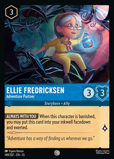 Ellie Fredricksen - Adventure Partner #149 — Attack of the Vine! (Common) · Disney Lorcana