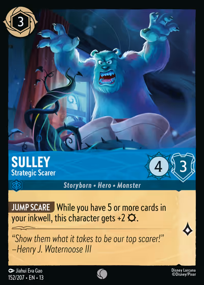 Sulley - Strategic Scarer #152 Foil — Attack of the Vine! (Common) · Disney Lorcana