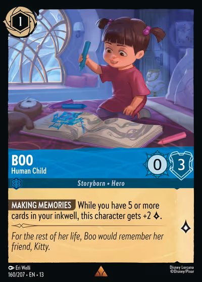 Boo - Human Child #160 Foil — Attack of the Vine! (Rare) · Disney Lorcana