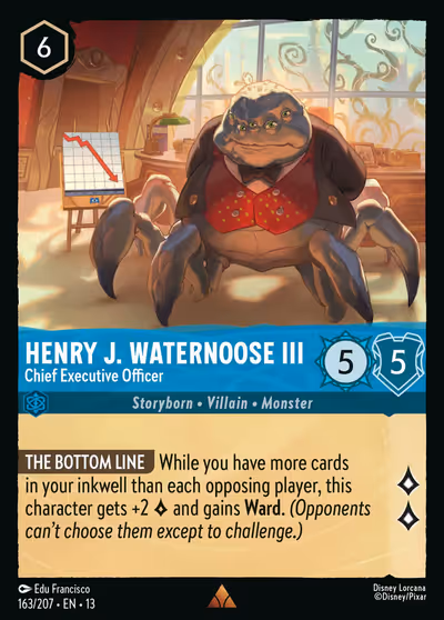 Henry J. Waternoose III - Chief Executive Officer #163 Foil — Attack of the Vine! (Rare) · Disney Lorcana