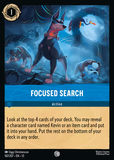 Focused Search #167 — Attack of the Vine! (Common) · Disney Lorcana