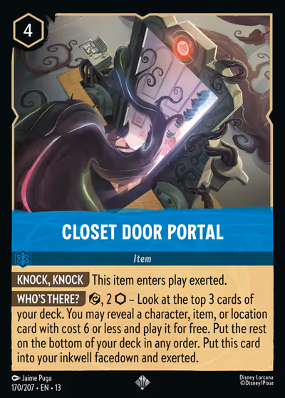 Closet Door Portal #170 Foil — Attack of the Vine! (Super Rare) · Disney Lorcana