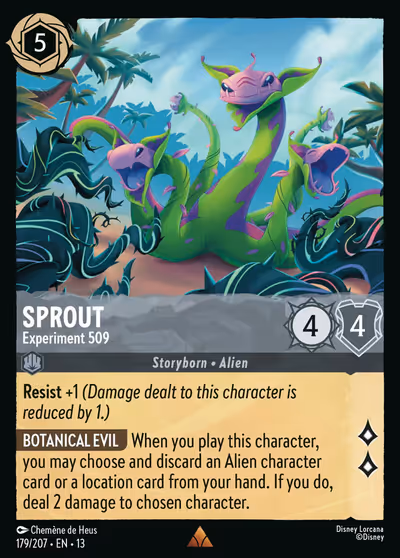 Sprout - Experiment 509 #179 Foil — Attack of the Vine! (Rare) · Disney Lorcana