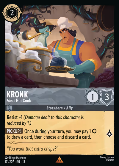 Kronk - Meat Hut Cook #191 Foil — Attack of the Vine! (Rare) · Disney Lorcana