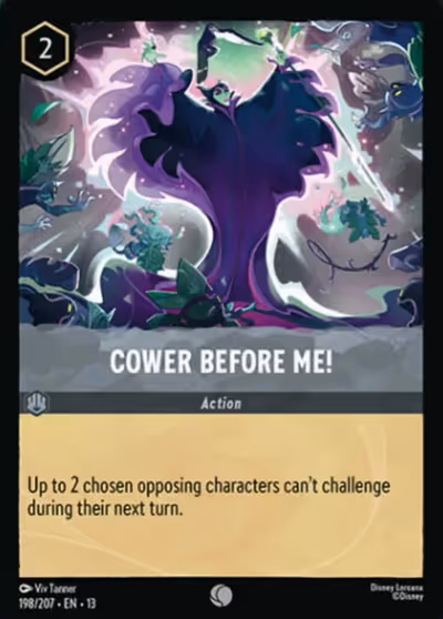 Cower Before Me! #198 — Attack of the Vine! (Common) · Disney Lorcana