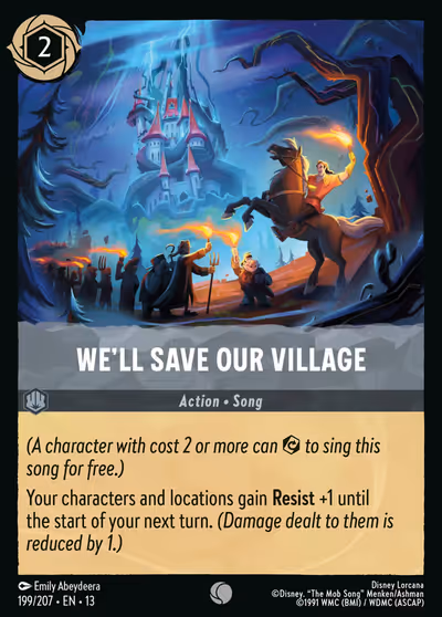 We'll Save Our Village #199 Foil — Attack of the Vine! (Common) · Disney Lorcana