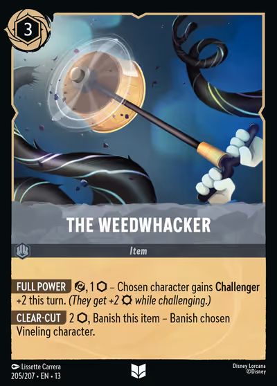 The Weedwhacker #205 — Attack of the Vine! (Uncommon) · Disney Lorcana