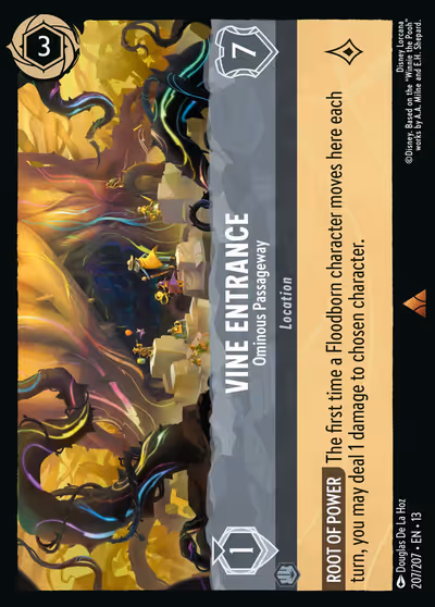 Vine Entrance - Ominous Passageway #207 Foil — Attack of the Vine! (Rare) · Disney Lorcana