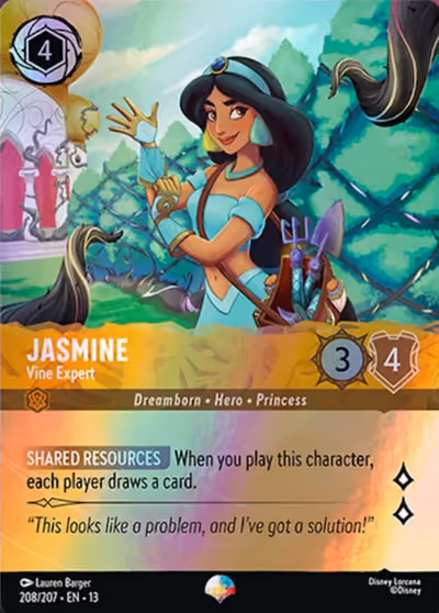 Jasmine - Vine Expert #208 Foil — Attack of the Vine! (Epic) · Disney Lorcana