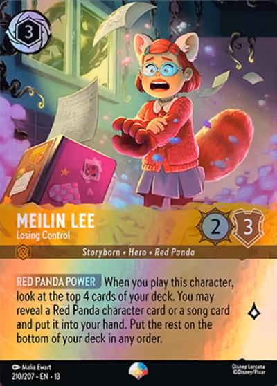 Meilin Lee - Losing Control #210 Foil — Attack of the Vine! (Epic) · Disney Lorcana