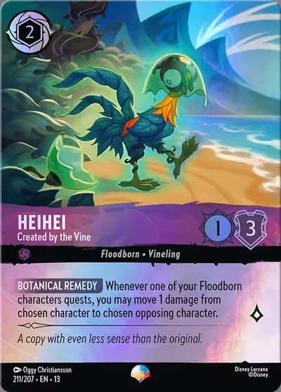 Heihei - Created by the Vine #211 Foil — Attack of the Vine! (Epic) · Disney Lorcana