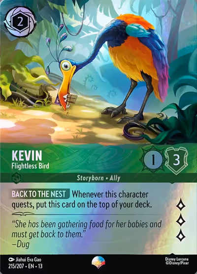 Kevin - Flightless Bird #215 Foil — Attack of the Vine! (Epic) · Disney Lorcana