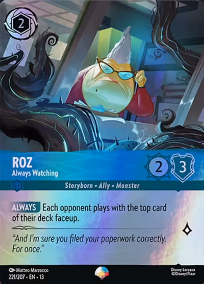 Roz - Always Watching #221 Foil — Attack of the Vine! (Epic) · Disney Lorcana